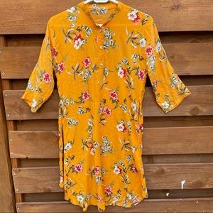 Floral print long tops/ shirt